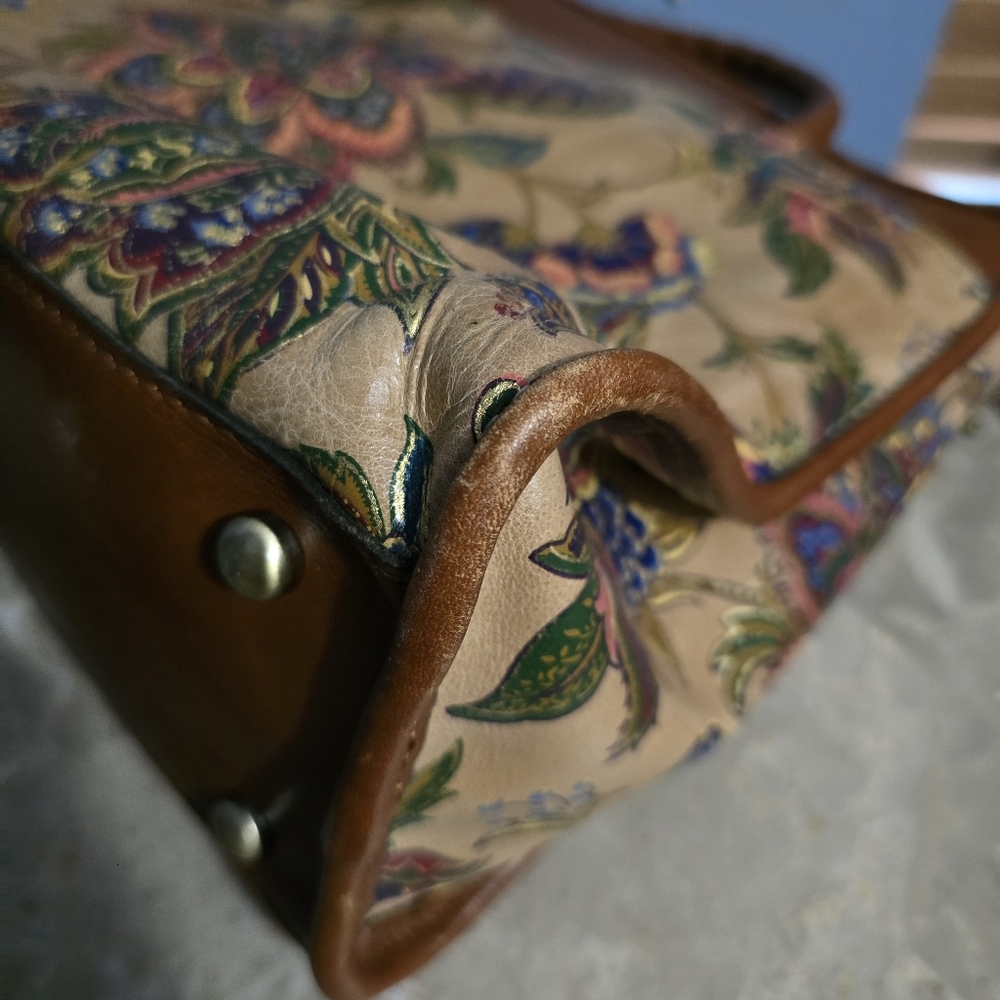 Patricia Nash Vintage Paris French Tapestry Brown & Tan Shoulder Bag - Picture 15 of 16